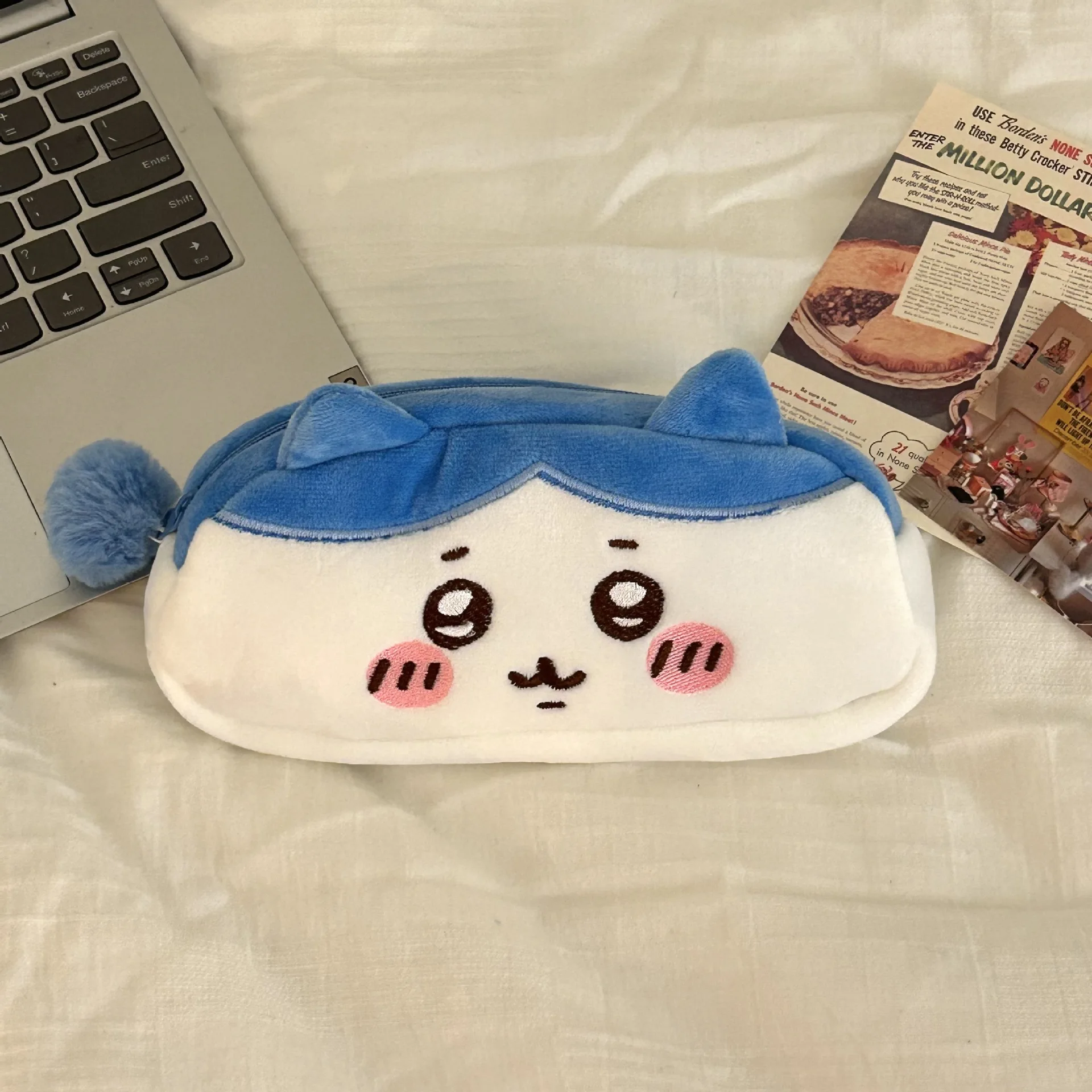jiyi Usagi Hachiware Federmäppchen, niedliches Anime-Stiftetui mit großem Fassungsvermögen, weiche Schreibwarentasche, Geschenk für Studenten, schnelle Lieferung – Detail 6
