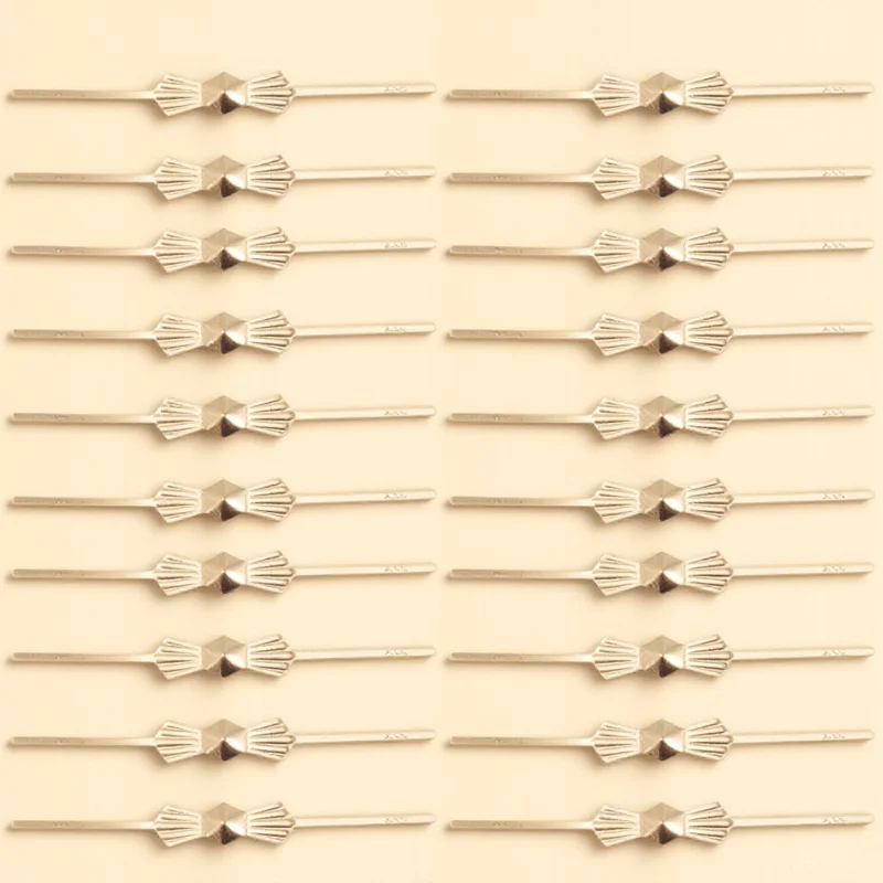 

200Pcs Metal Crystal Chandelier Connectors Bowtie Pins for Bead Chain Wedding Hanging Decoration Chandelier Crystal Connectors