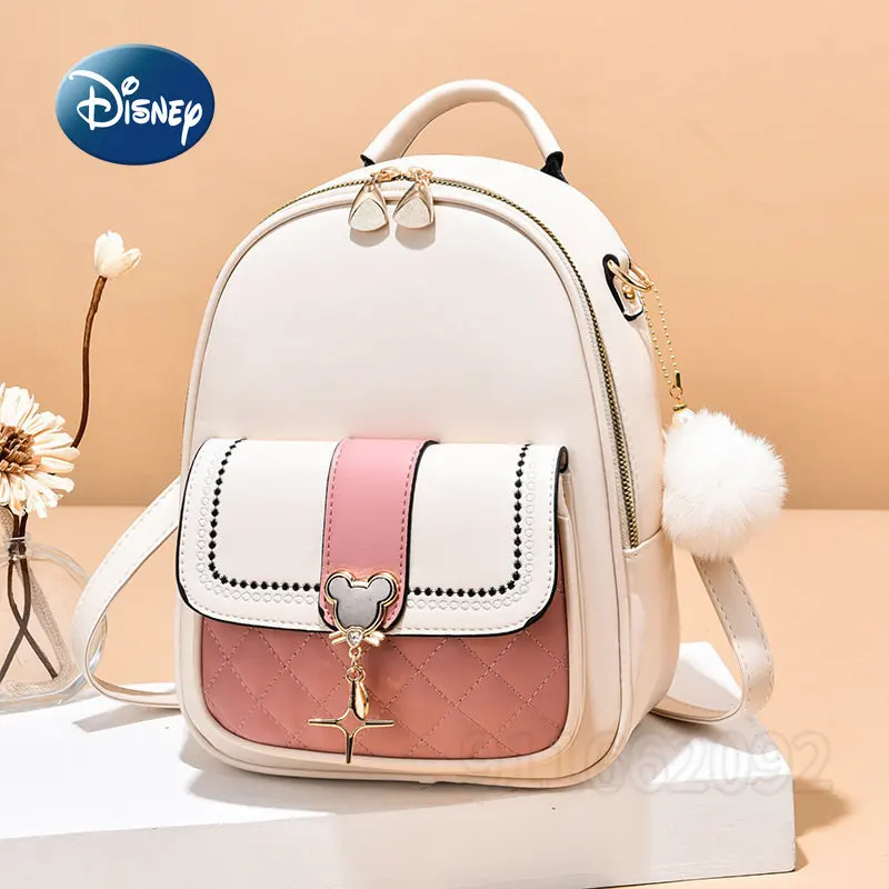 Disney Mickey New Women\'s Backpack Cartoon Fashion Women\'s One Shoulder Crossbody Bag Mini Fashion Leisure Travel Backpack