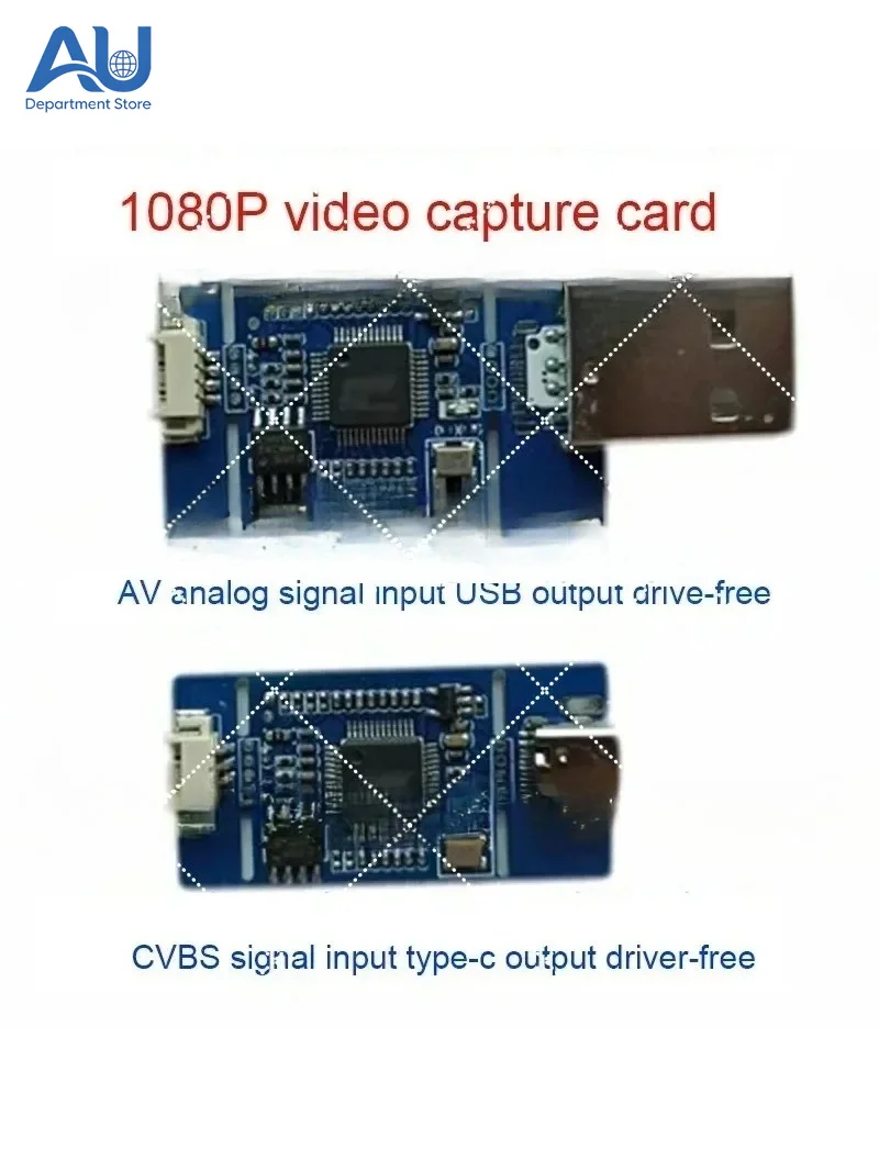 CVBS to USB Video Capture Adapter Analog to Digital Converter UVC Free Drive Plug and Play