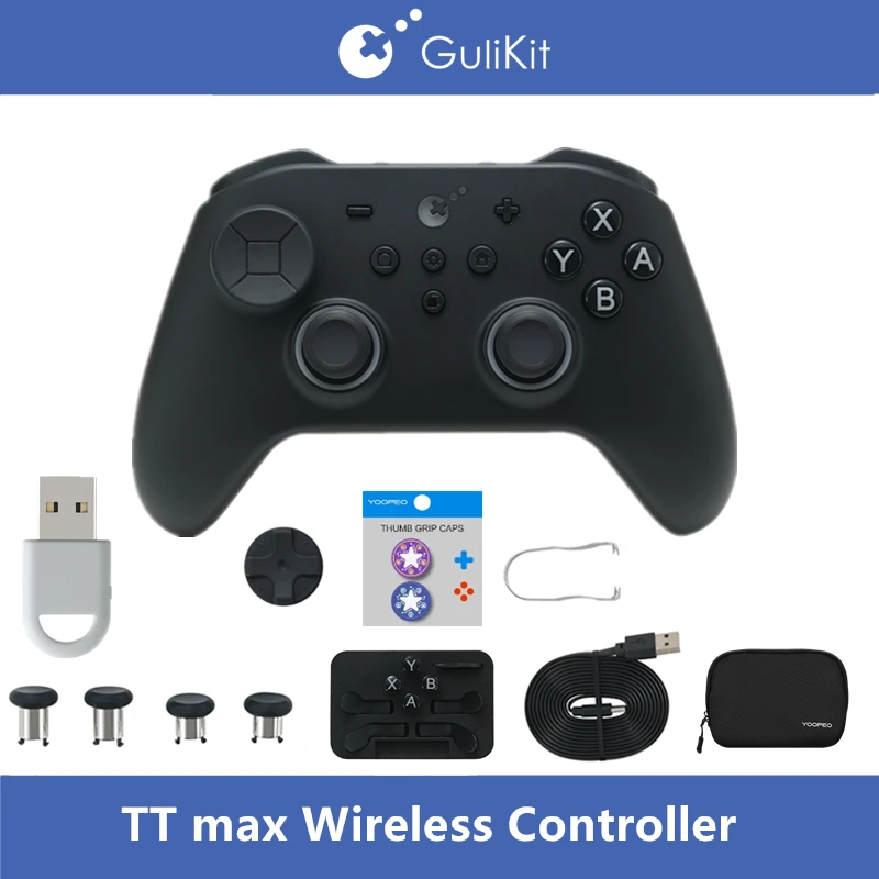 GuliKit gamepad TT max/PRO draadloze controller met TMR-joysticks en triggers Gamepad voor Windows /Nintendo Switch Android iOS - afbeelding 1