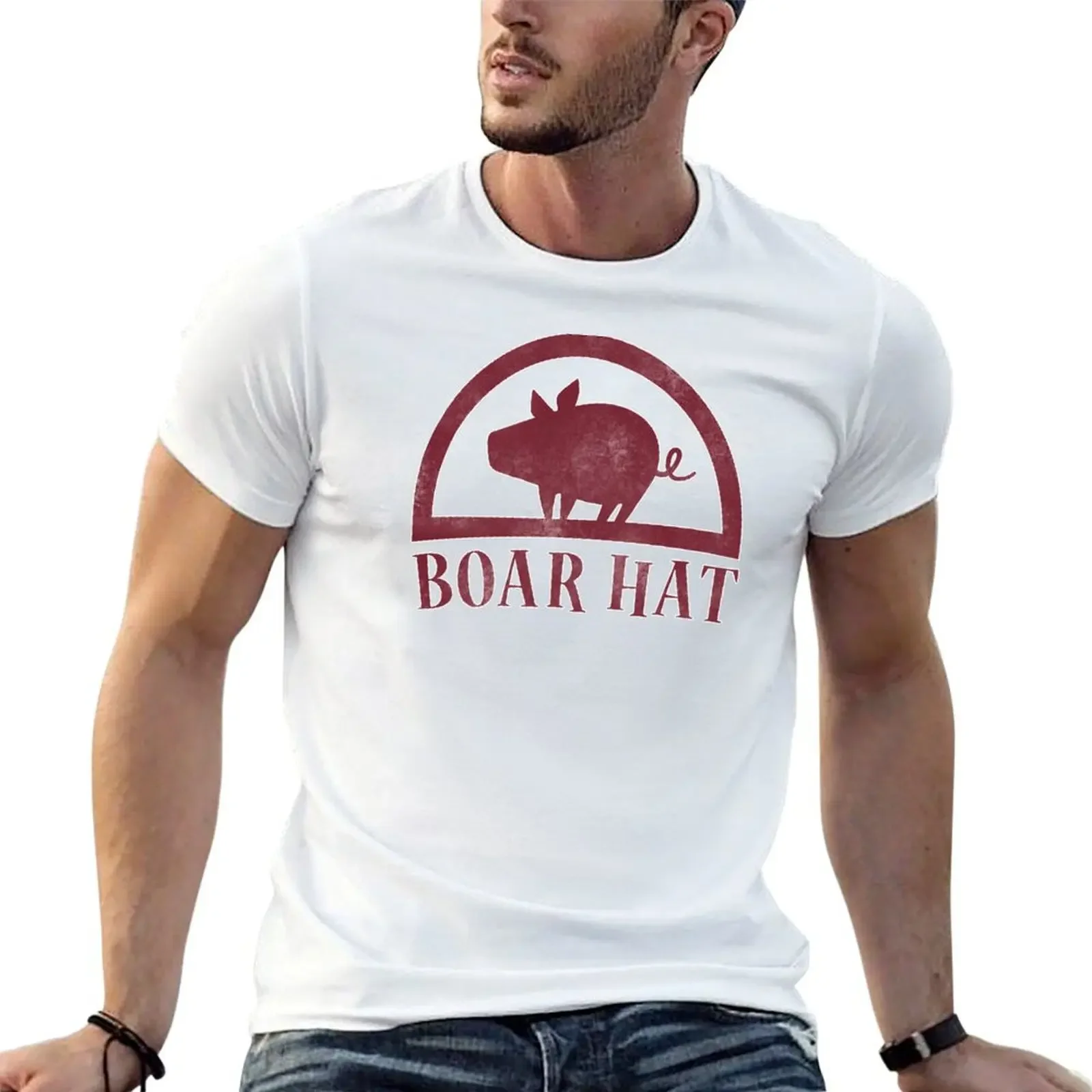 Boar Hat T-Shirt T-shirts man man clothes tee shirts for men