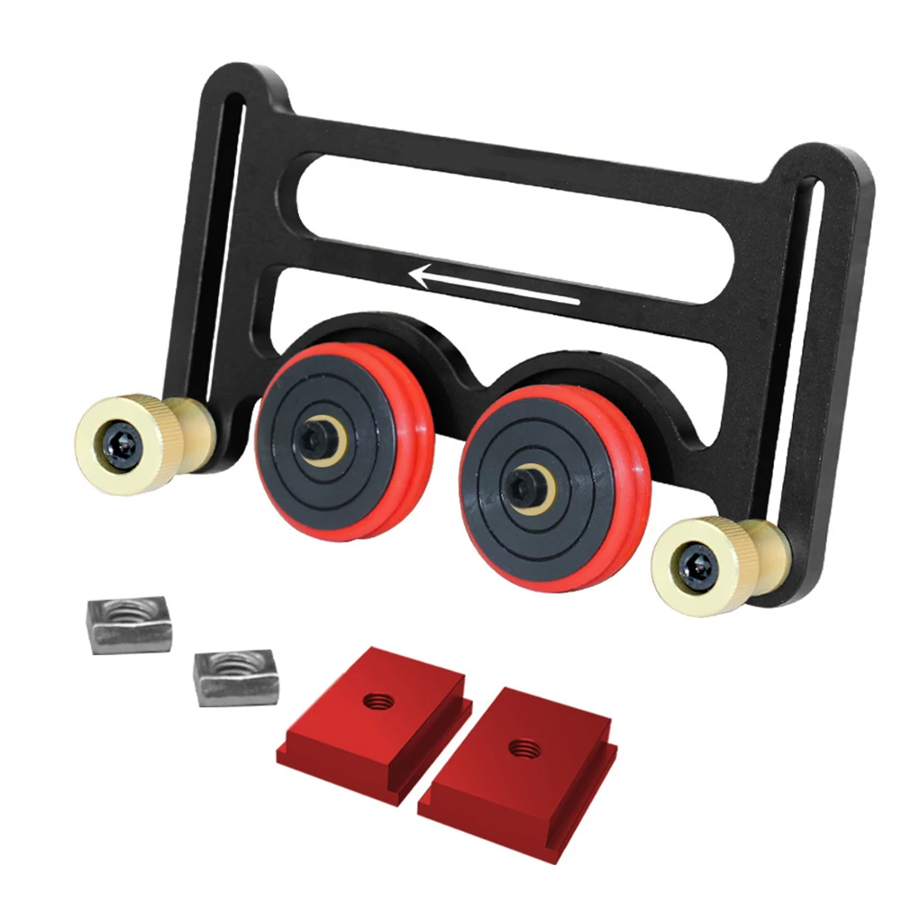 ​ Recinzione del profilo dell'alimentatore per pressatura in alluminio Tavolo del router per la lavorazione del legno Strumento di spinta o Banco da lavoro per carpenteria con binario a T standard per carpenteria