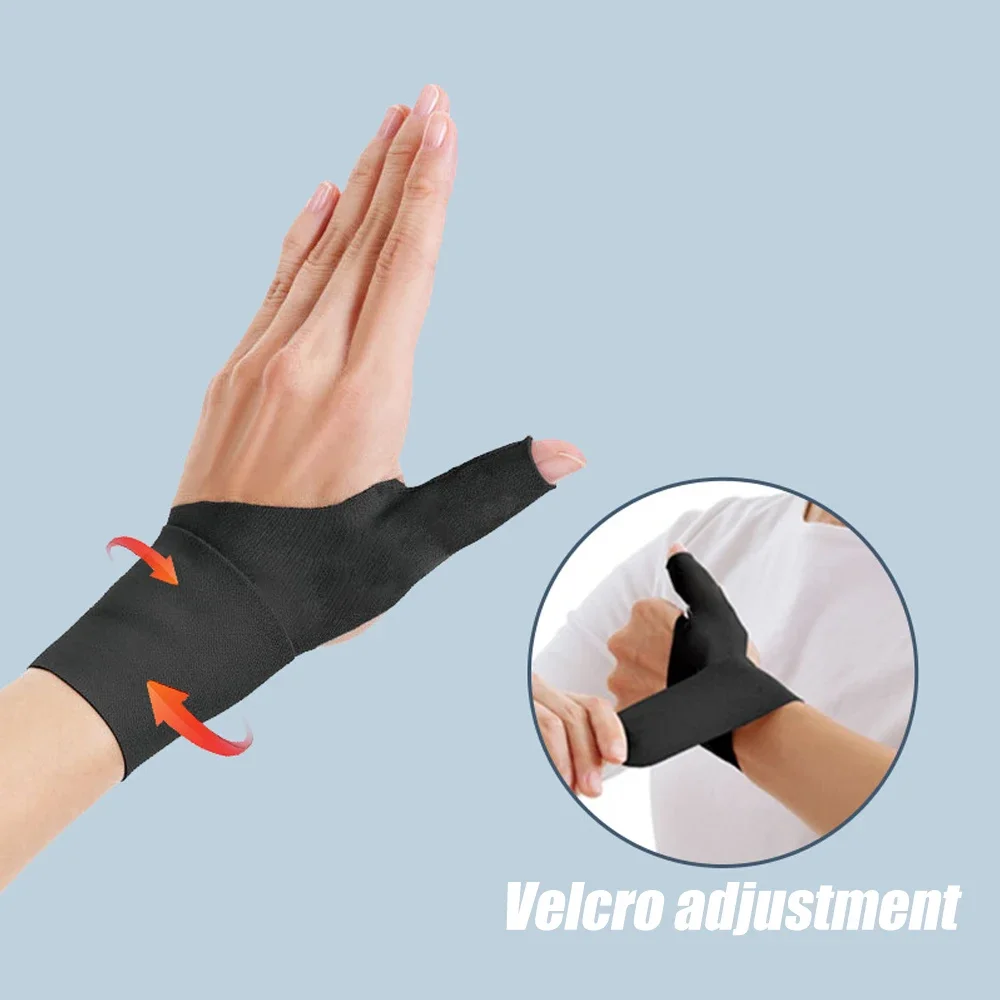 1PC Thumb Wrist Brace Compression Sleeve for Arthritis Pain Relief Protector Support, Soft Elastic Fabric Thumb Spica Splints