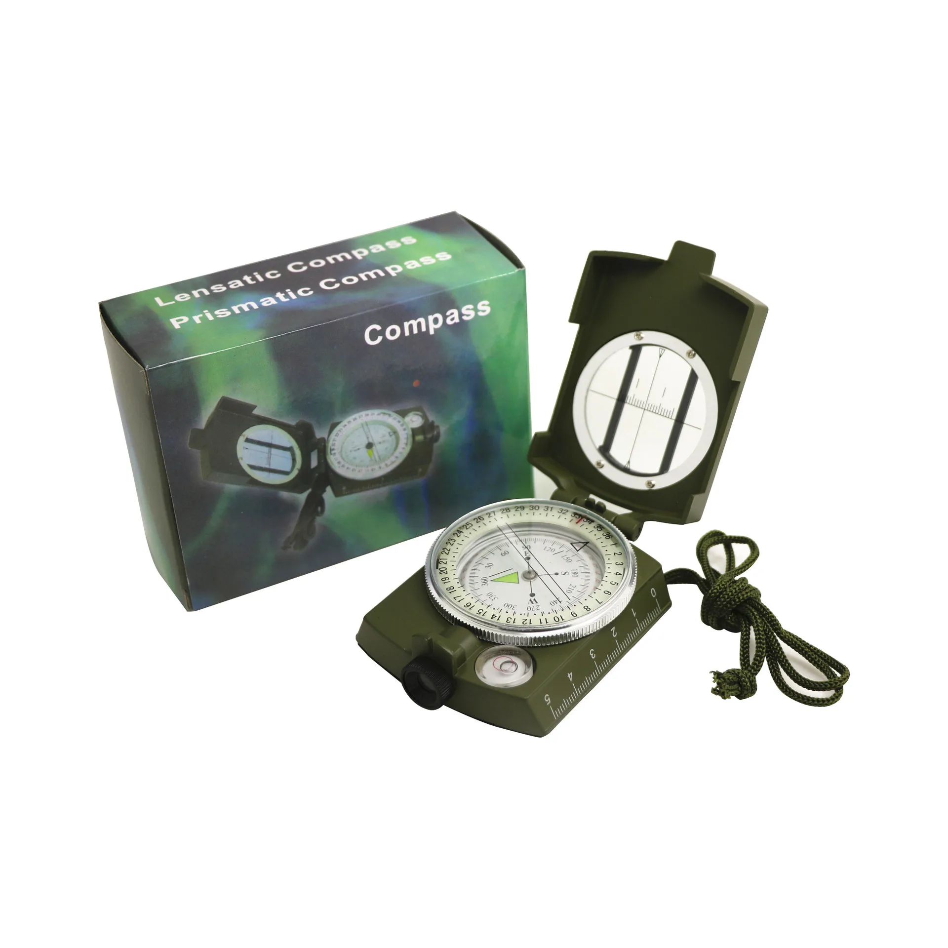 K4580 high precision American compass multifunctional Military Green Compass North compass outdoor car compass survival gear