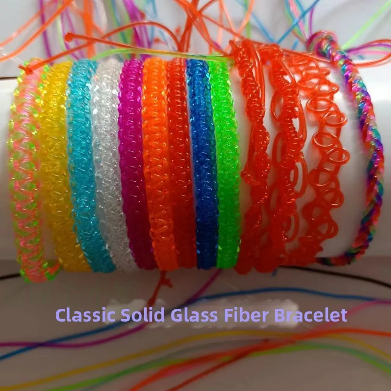 

mm Transparent Glass Fiber Micro Elastic Plastic Rope PVC Crystal Line Fi Simp Bracelet Handmade Vintage