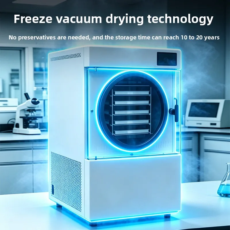 YJQ vacuum lyophilizer Home and business dual-purpose vacuum fruit and vegetable food pet snack lyophilizer