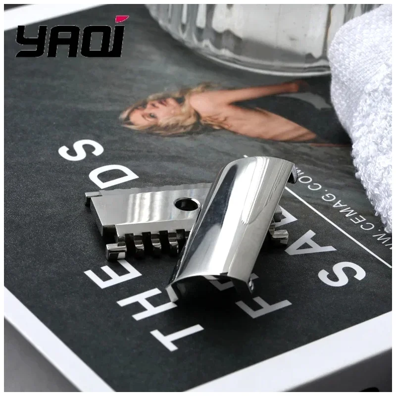 YAQI Men Safety Razor Head Sentinel SSP 1.50 OC 316 Stainless Steel Polished Finish 1.5mm Blade Gap