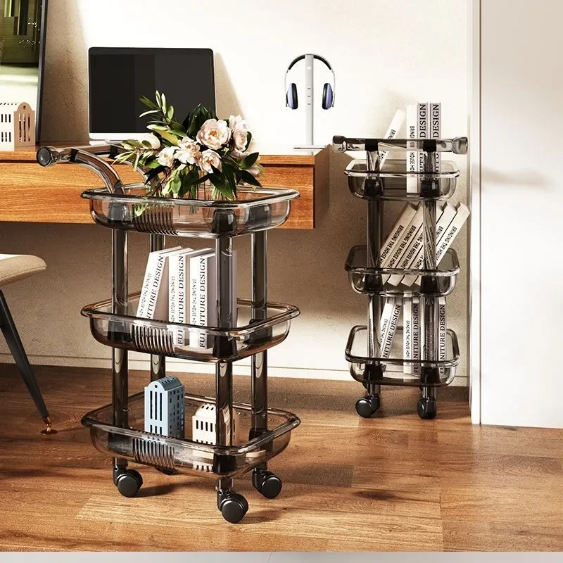 

Cart Storage Kitchen bedroom Floor to floor multi-layer snacks mobile bathroom toilet storage