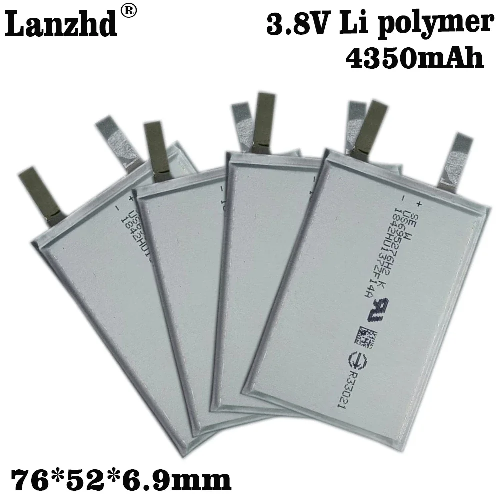 3.8V 4350mAh Lithium Polymer LiPo Rechargeable Battery cell For Power bank PSP Laptop notebook PAD protable tablet PC 695276