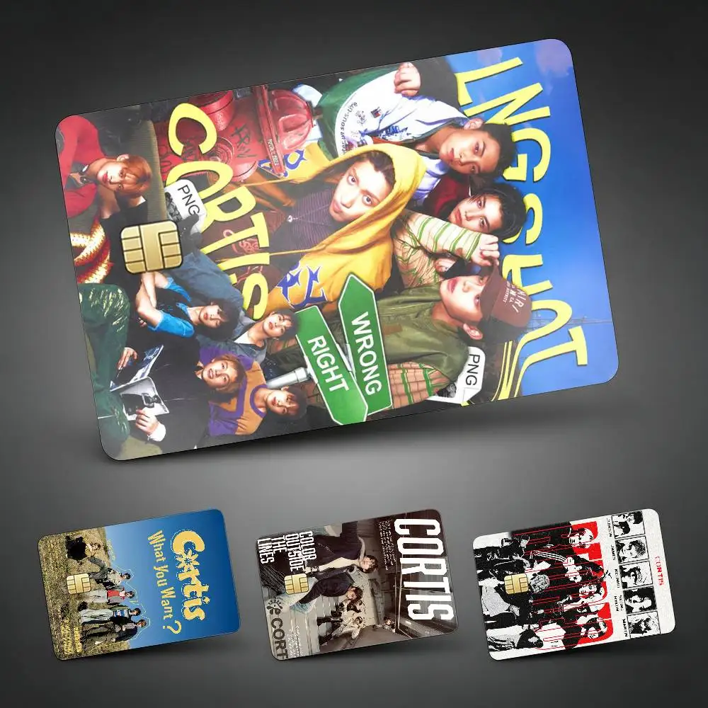 Hot Boy Band C-Cortis Decorative Waterproof Film Skin Cover Credit Card Stickers Debit Front Bank Bus