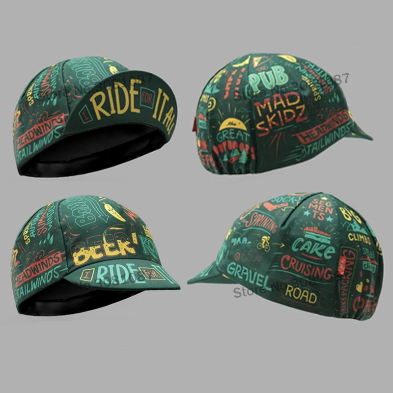 Cycling Hat Funny Road Bicycle Cap Summer Breathable Colorful Bike Headwear Men and Women Gorra Ciclismo