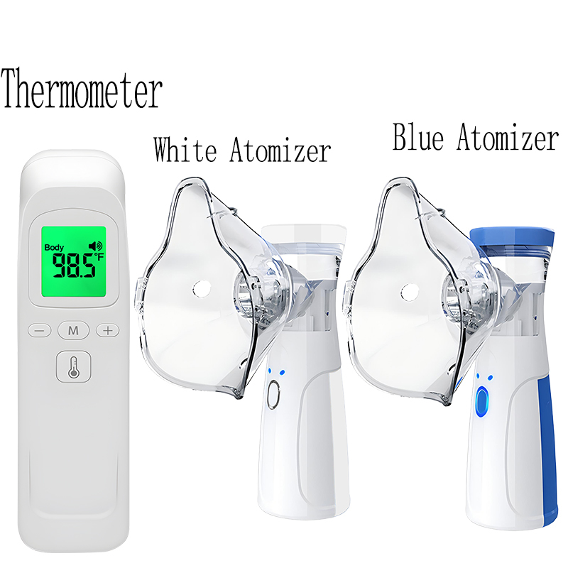 Digital Infrared LCD Forehead Medical Thermometer Portable Nebulizer Inhalators Mesh Atomizer Portable Nebulizer Humidifier
