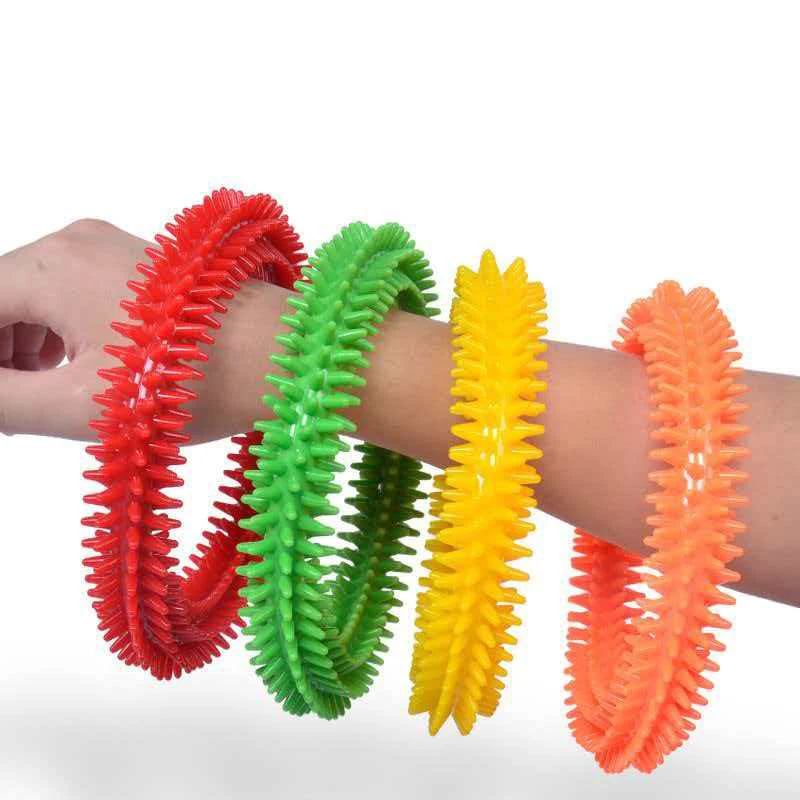 Acupressure Bracelet Spiky Message Ring Sensory Fidget Calm Down Focus Stress Relief Toys For Anxiety ADHD Kids & Adults
