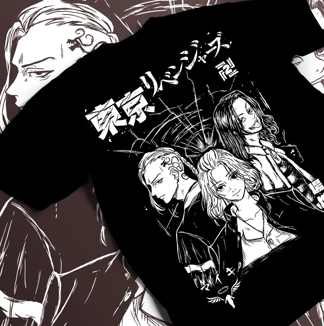 

Tokyo Revengers Draken T-shirt Ken Ryuguji Anime Mikey Manjiro Shirt All Size