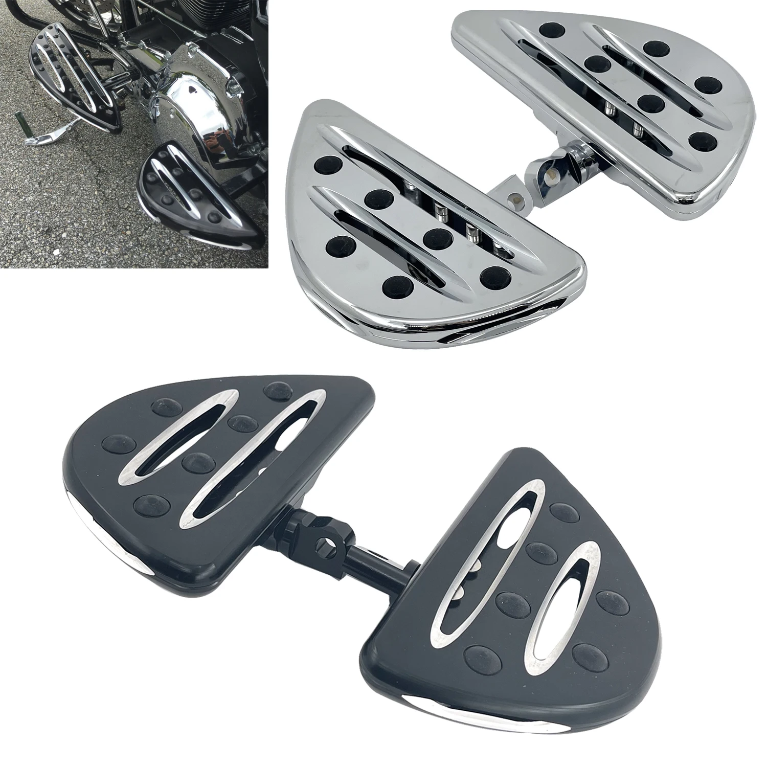Rear Passenger Floorboard Male Mount Foot Peg Padel For Harley Sportster XL1200 XL883 Softail Dyna Touring