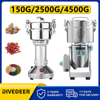 DIVEDEER 150~4500g Electric Grains Spices Hebals Coffee Dry Food Grinder Mill Grinding Machine Gristmill Flour Powder Crusher