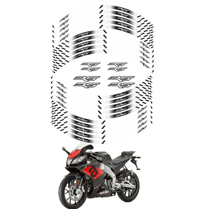 For APRILIA RS RS125 Motorcycle Parts Contour Wheel Decoration Decal Sticker - 1 Moto