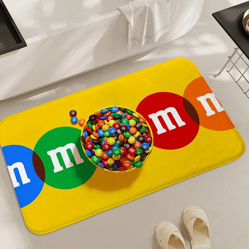 Carpet for Bedroom M&M's Hallway Bathroom Kitchen Mat Anti Slip Entrance Doormat Custom Living Room Rug Modern Home Decoration