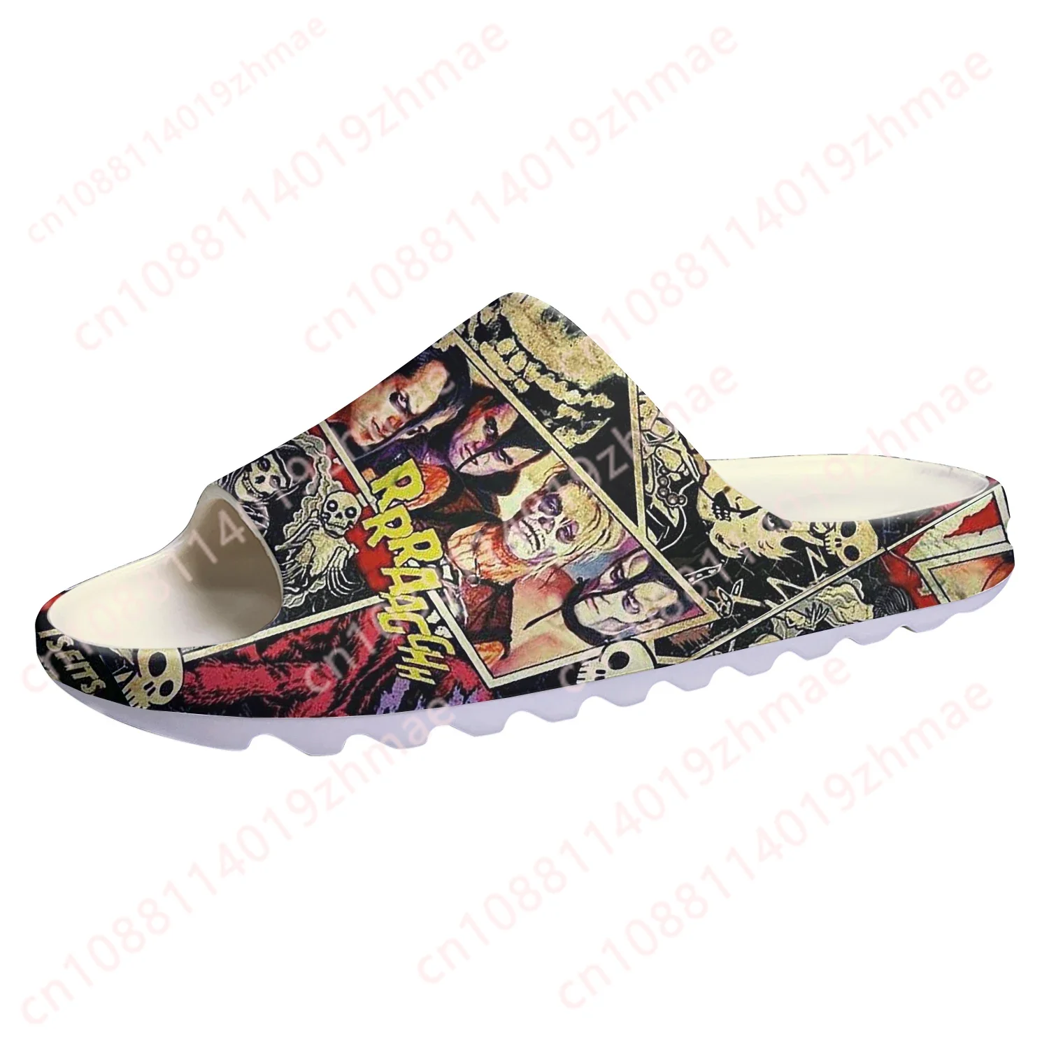 

Misfits Skull Shoes Тапочки на мягкой подошве Домашние сабо Step On Water Shoes Мужские женские подростковые сандалии по индивидуальному заказу