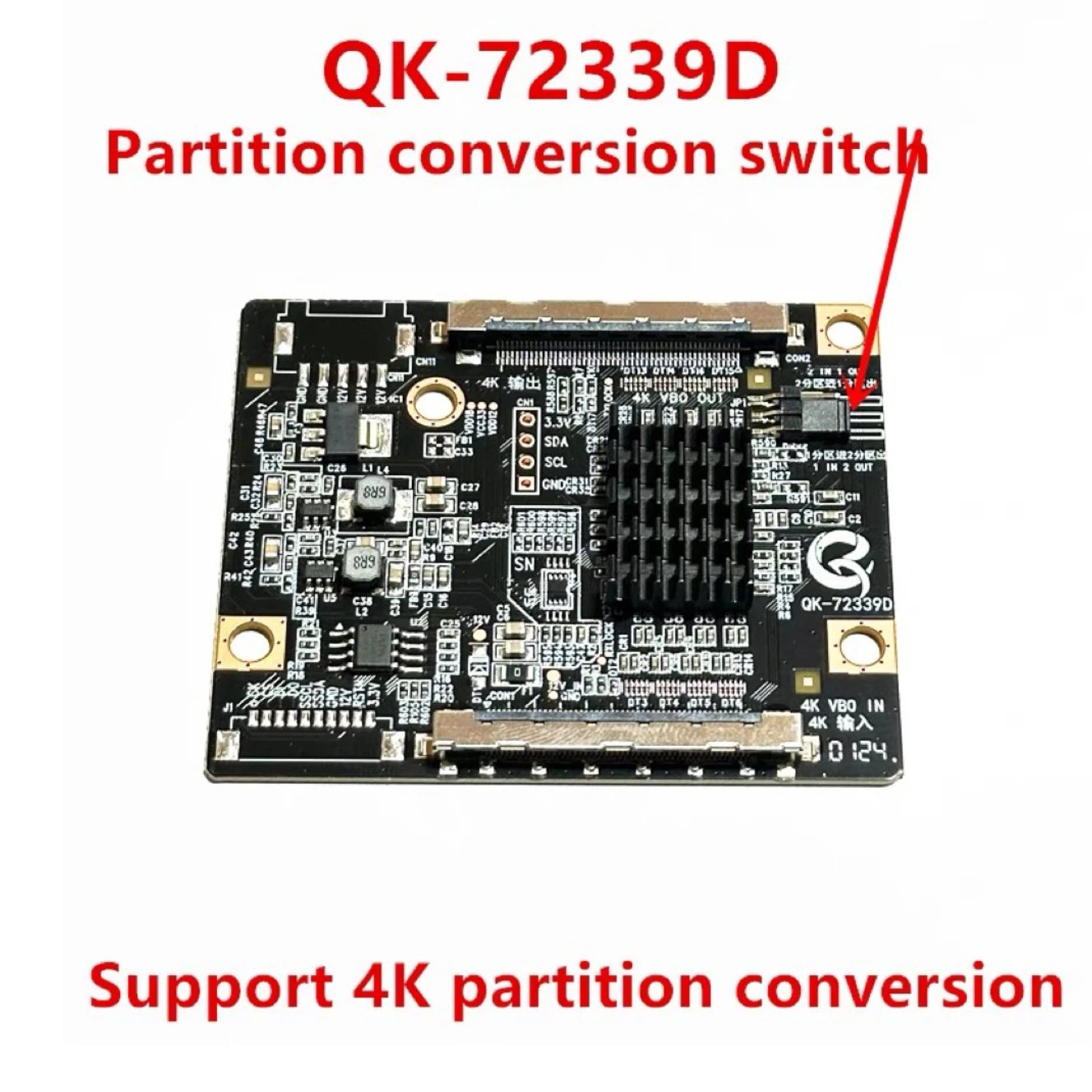The all-new QK-72339D supports 4K LCD TV partition modification and does not support screen access