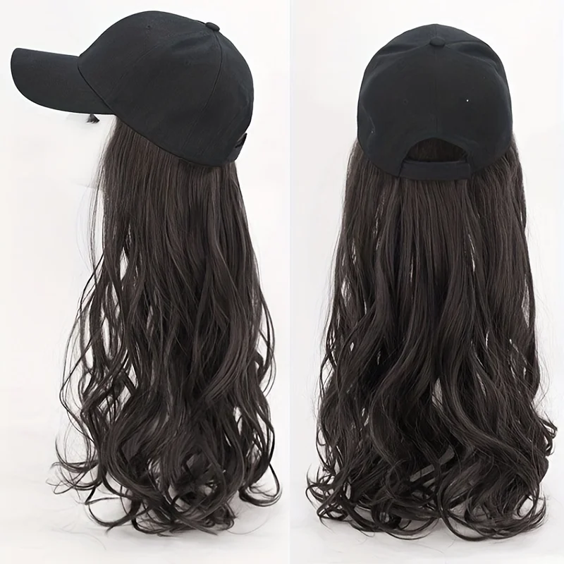 22 inch Four Colors Wave Wig Accessories with Baseball Cap