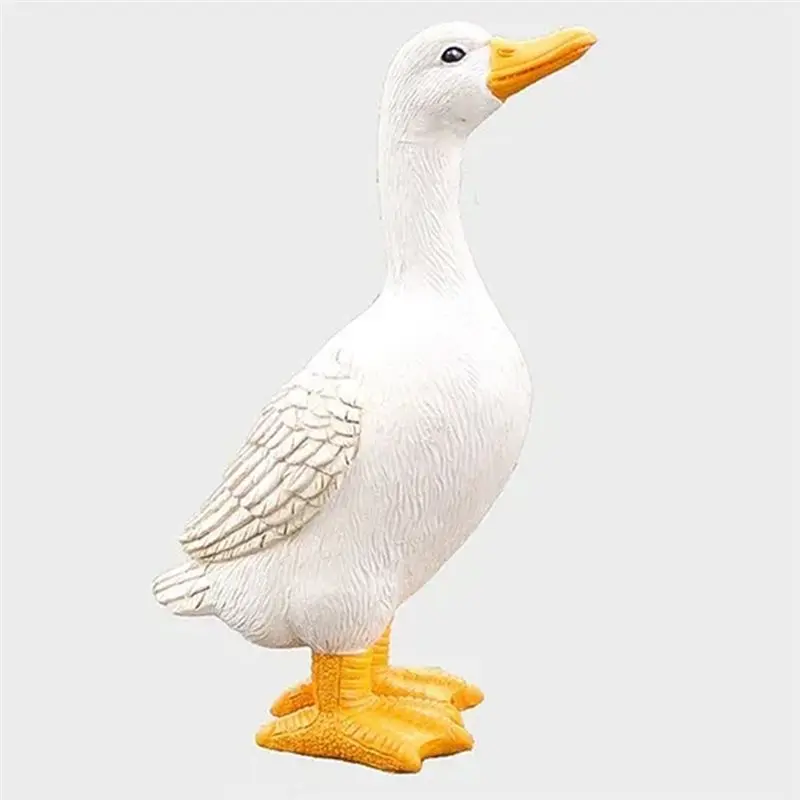 【FITTING】Pool Fish Pond Waterscape Decoration Layout Outdoor Simulation Drinking Water Duck Resin Ornaments B