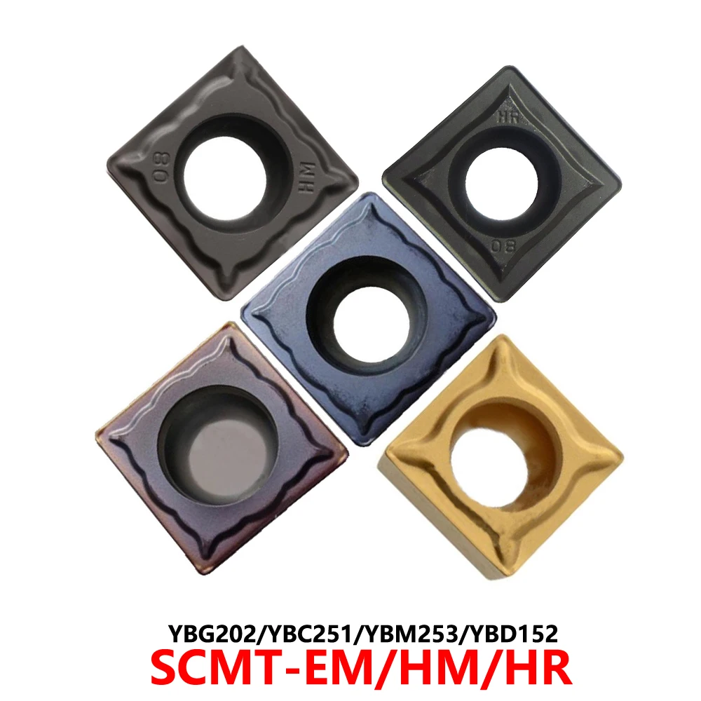 

Original SCMT09T304 SCMT09T308 SCMT120404 SCMT120408 SCMT120412 EM HM HR YBG202 YBC251 YBD152 Carbide Inserts CNC SCMT Blades