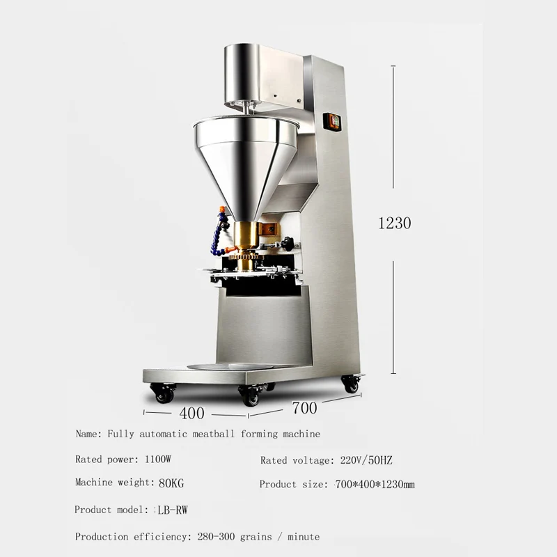 Small Commercial Fish Balls, Beef And Fish Balls, Electromechanical Rice-Meat Dumplings Making Machine