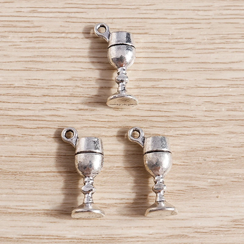 Tusember 15 Stück Legierung Gemischte Metall-Anhänger mit Kreuz, Blume, Bär, Muschel und Mond für Halsketten, Ohrringe und Schmuckherstellung – Detail 6