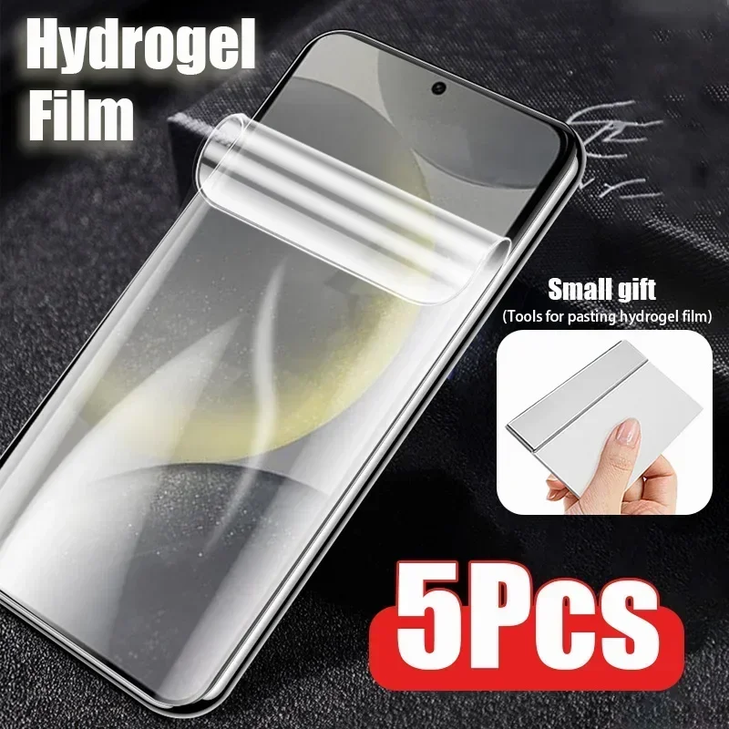 5PCS Hydrogel Film for Samsung A55 A35 A25 A52 A54 A34 A53 A33 A32 A52S 5G S24 S23 S22 S21S20 Pro Plus Ultra Screen Protector