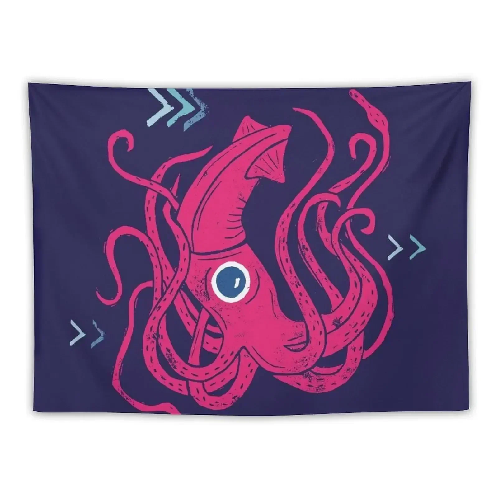 Giant Squid Tapestry Outdoor Decor Bedrooms Decor Tapestry