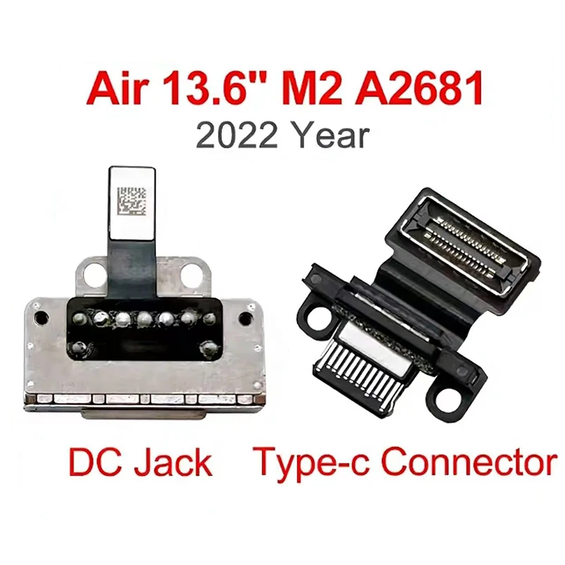 

Оригинальный разъем питания A2681 USB-C 821-03673-A 821-03668-03 для MacBook Air Retina 13,6 дюйма M2, порт зарядки Type-C