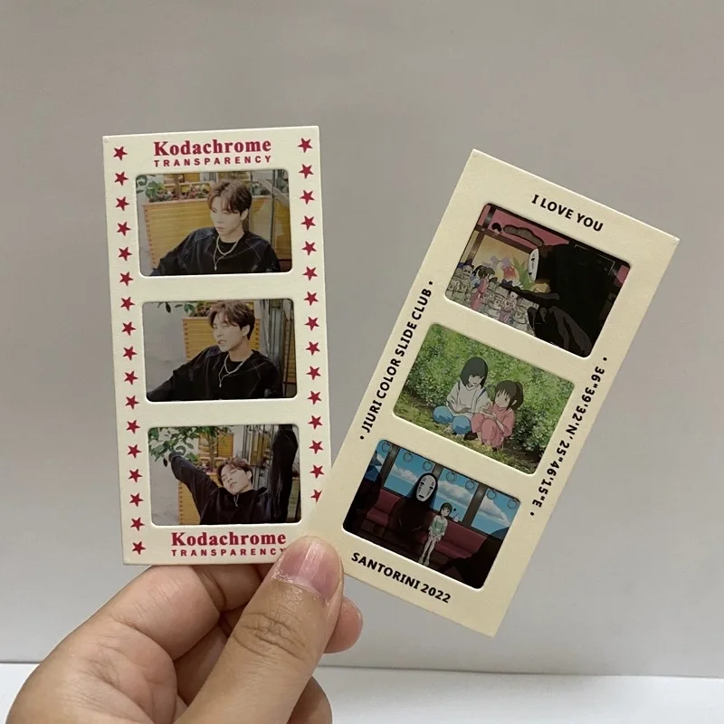 Customized. Movie Film Postcard Bookmark Customized Separated Pages Printing Photo PVC Transparent Reversed Picture Small Cardbo