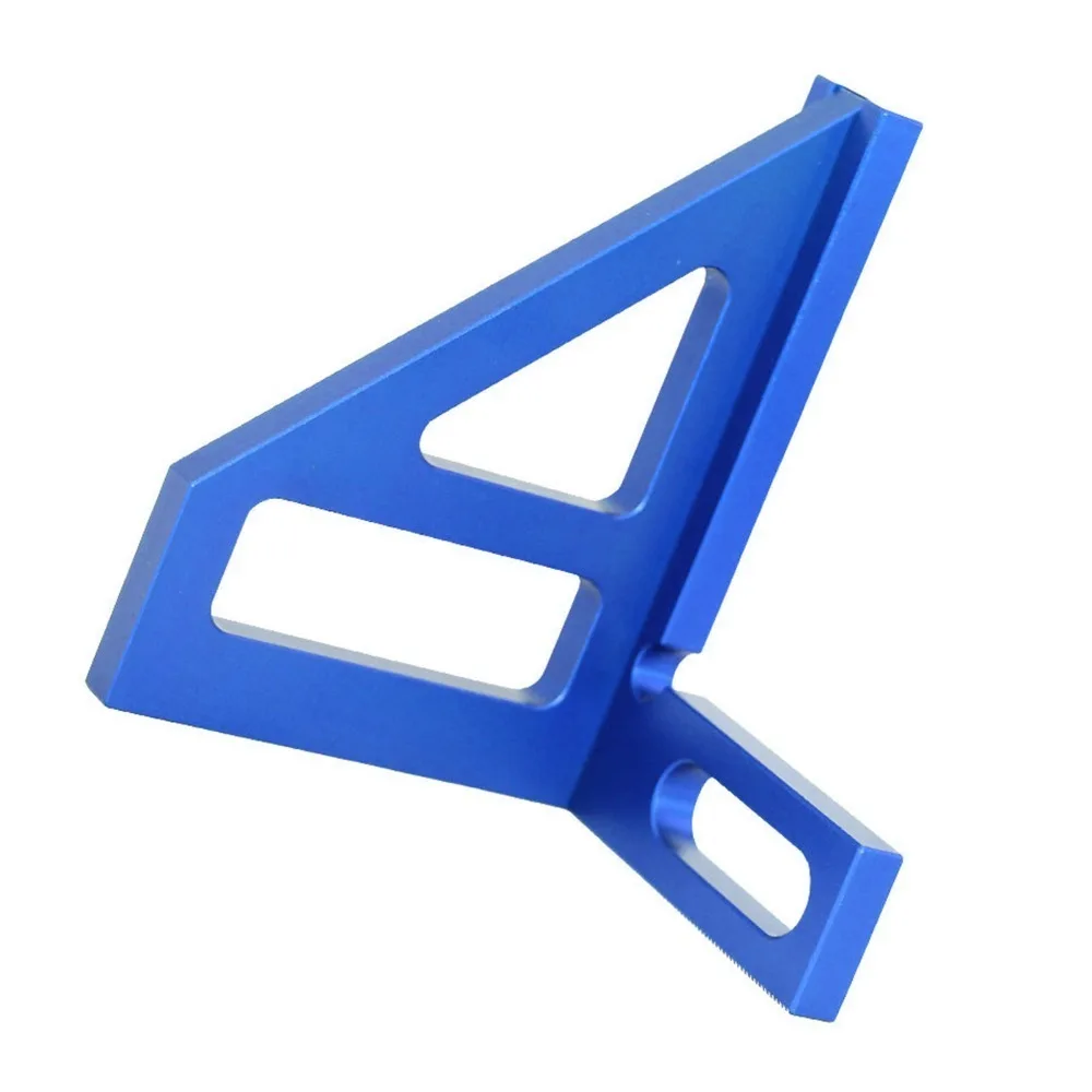 45 90 Degree Woodworking Square Protractor Aluminum Alloy Red 3D Multi-Angle Measuring Ruler Blue High Precision