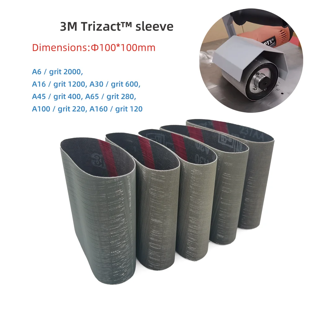 Imagem -04 - Trizact Mangas Cinto de Lixa para Metal Faixa Abrasiva Moedor 100x315 mm 237aa Peças 3m