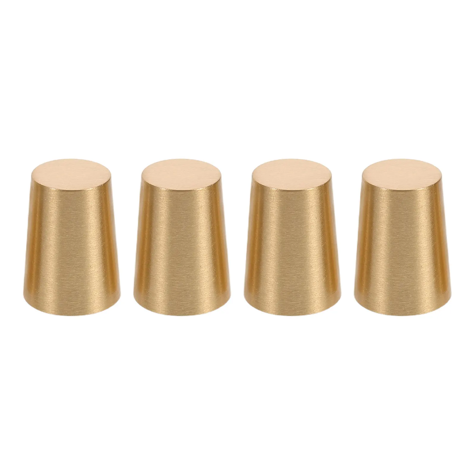 4 pc Wooden Base Brass Feet Crafts Anti Skid Tray Legs Pad Cutting Board Decorative Box Feet Jewelry Case Hardware Furniture image 6