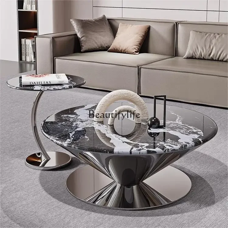 

yj9 ld 38 light luxury household coffee table living room small apartment suspended natural crystal stone coffee table