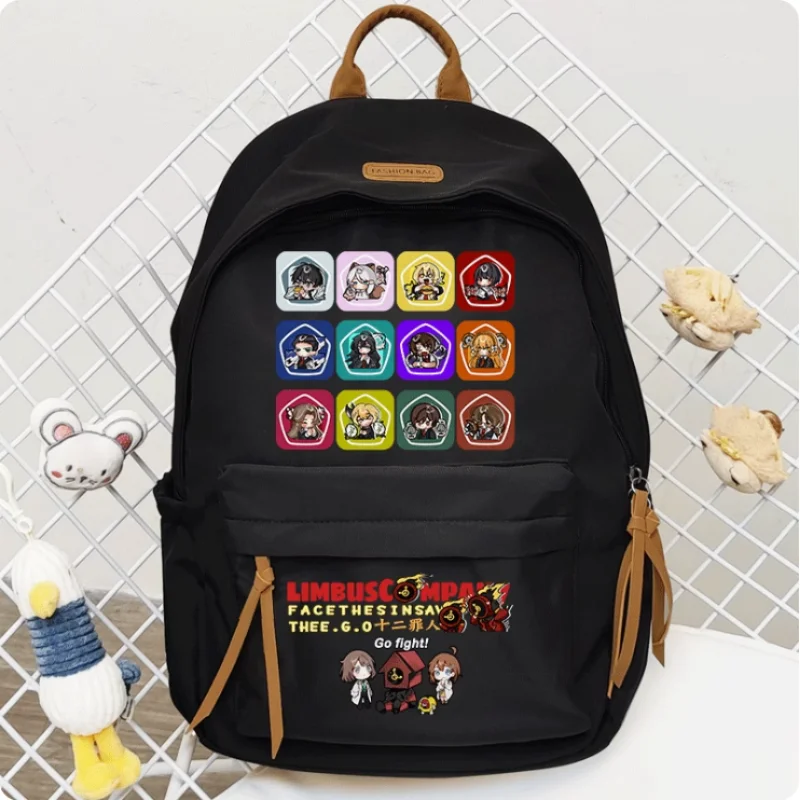 Anime  Limbus Company Schoolbag Backpack High-capacity Shoulder Bag Cosplay Student Teenage Gift B770