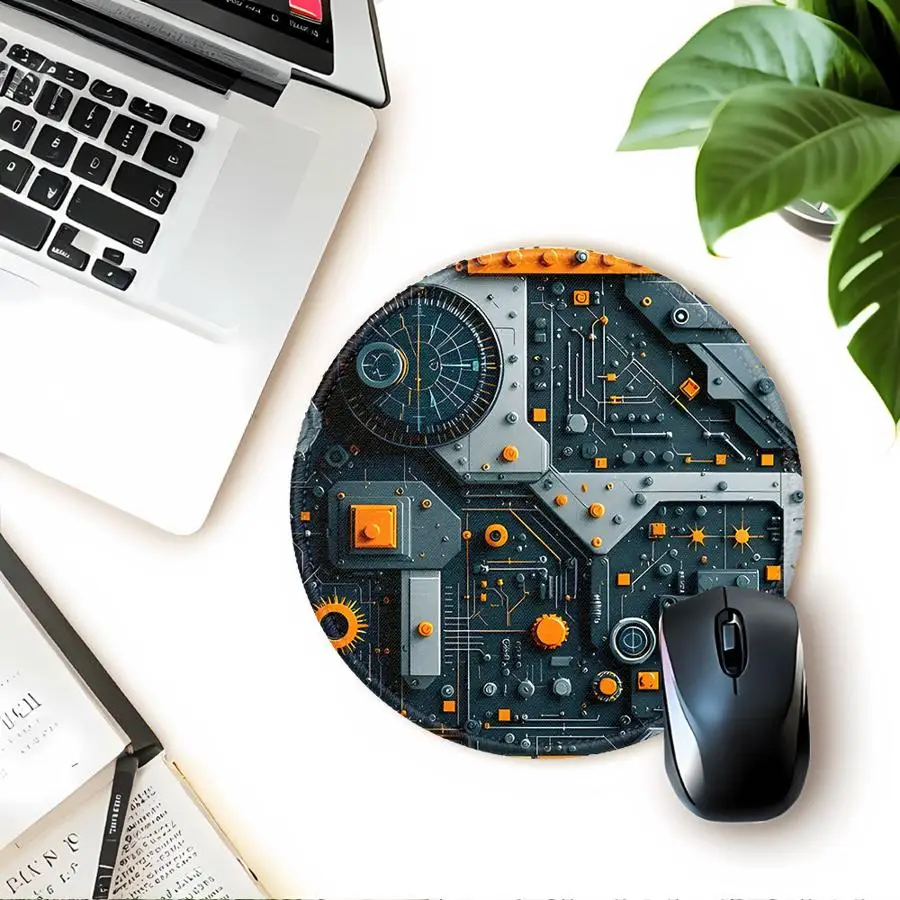 1pc Mouse Pad Computer Laptop Pad Desk accessories Game Console Pad office Pad Keyboard Mouse Pad overlock Black Chip