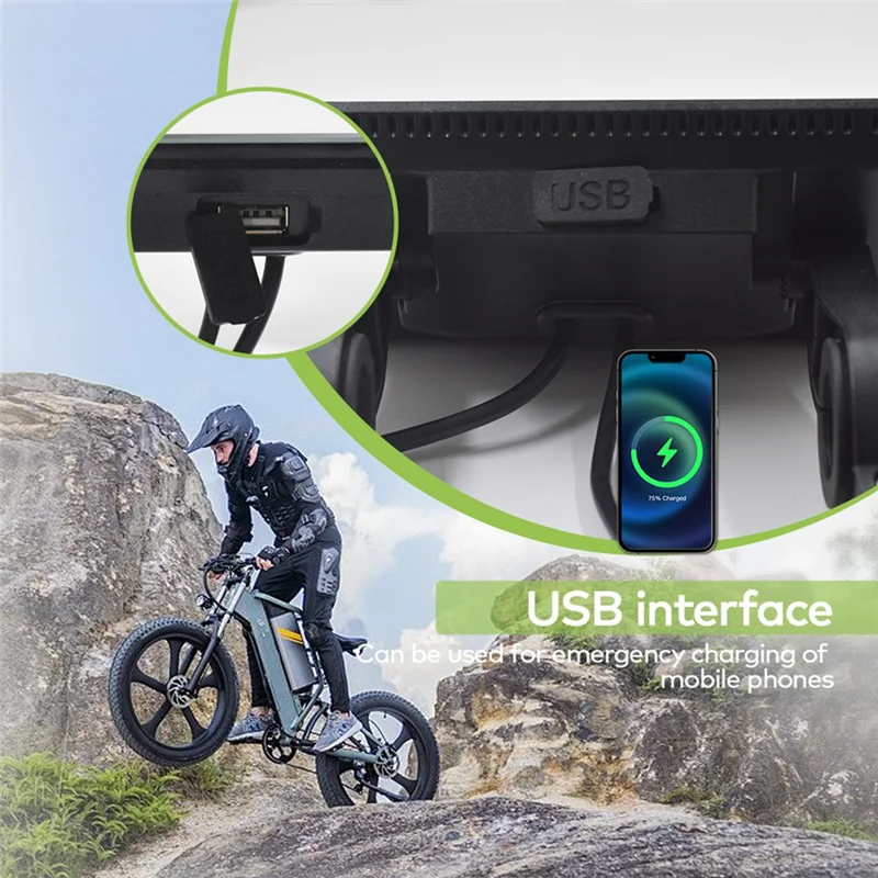 

FSTE-H8 Electric Bicycle Lcd Display+Controller Screen Projection Navigation Digital Stopwatch Speedometer Ebike Meter