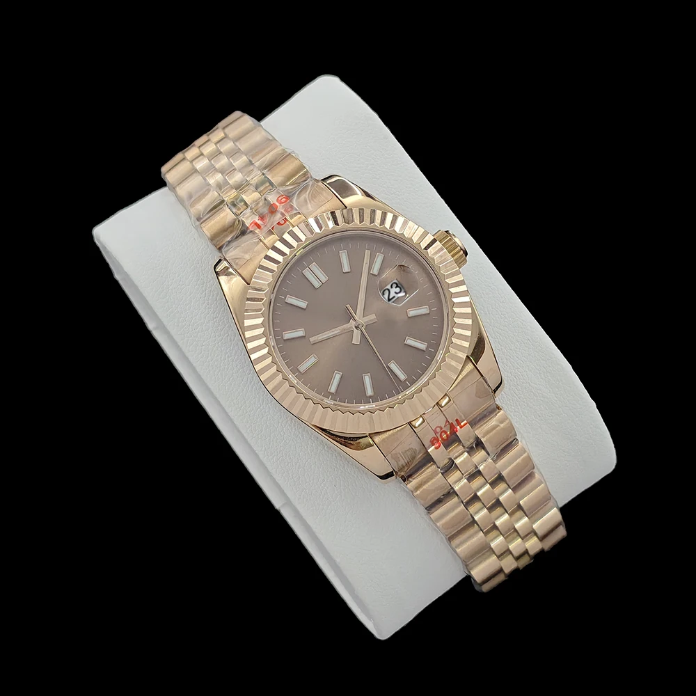 New 31mm NH05 Watch Ladies' Automatic Watch Personalized Customization Watch Rose Gold Stainless Steel Watch NH05 Movement Watch - view 3