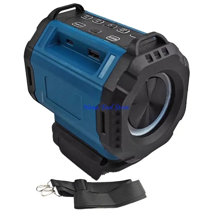 

31GJ Portable Bluetooth-compatible Speaker 18V Battery LED Light Wireless Pairing Amplifier for Home/Outdoor/Party/Beach