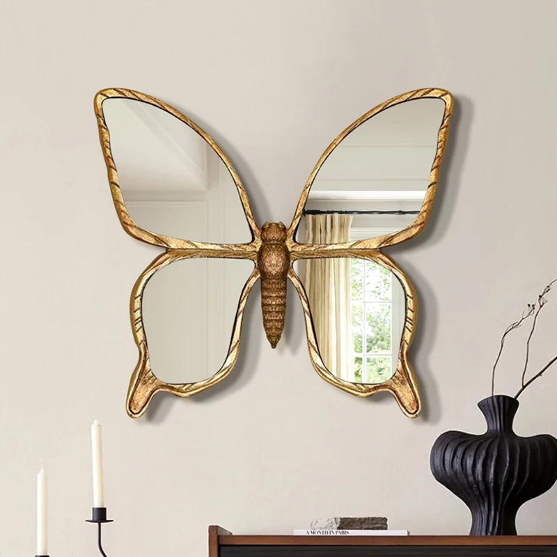 

Frame Nordic Mirrors Ornament Makeup Women Cool Creative Mirrors Aesthetic Design Espejo Maquillaje Luz Home Accessories