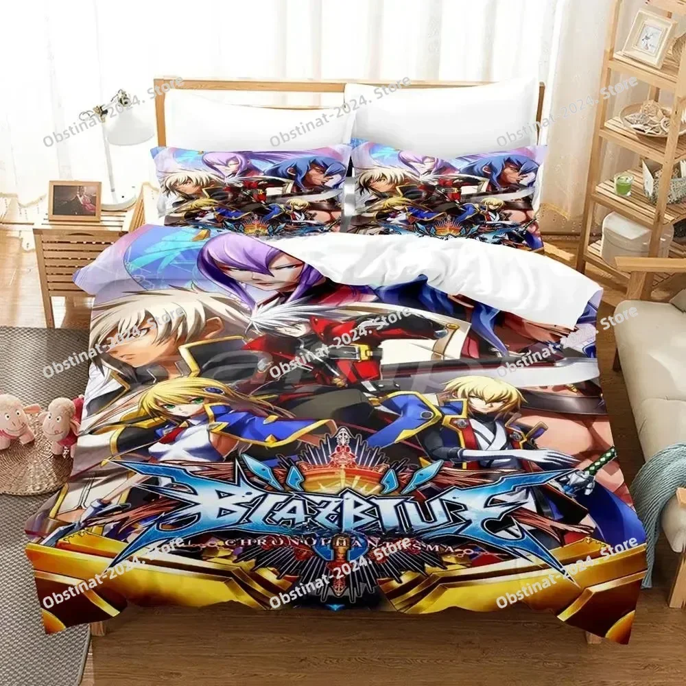 New Personality Anime Blazblue Bedding Set Printed Bed Set With Pillowcase Duvet Cover Soft Single Double Queen Super King Size