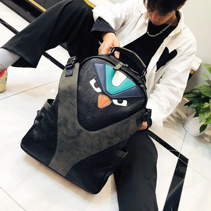 Backpack Men Girl Shoulder Bags Fashion Trend College Students Schoolbags Leisure Computer Large Capacity Travel  Animation