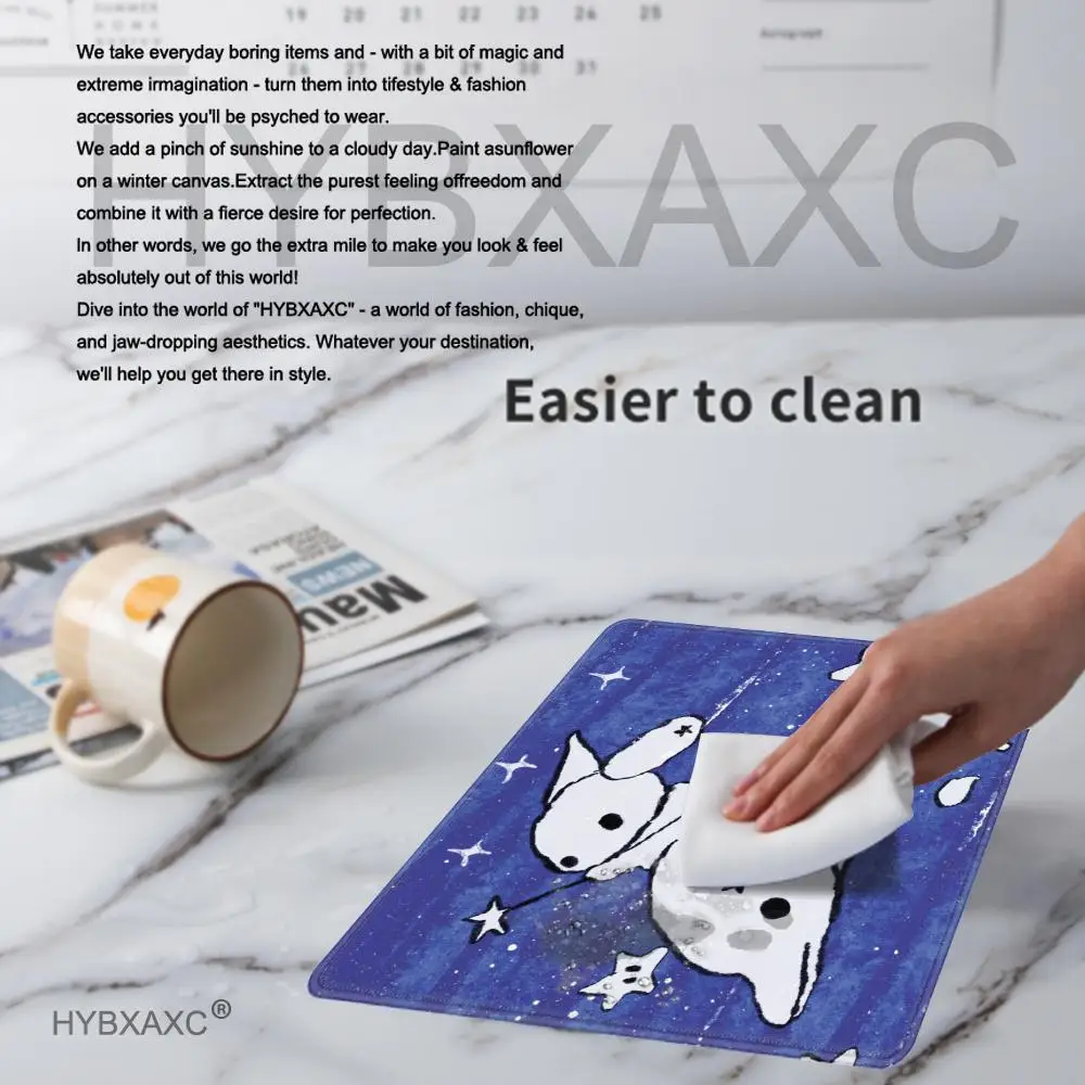 Cute Rabbit Design Mouse Pad Multiple Sizes Large Square Computer Office Game Table Mats XS Dolphin Rubber Anti-slip Mousepad
