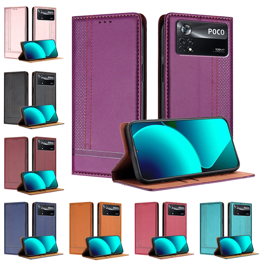 

Кожаный флип-чехол премиум-класса для RedMi POCO M2 M3 M4 M5S M6 M7 X3 X4 X5 X6 X7 NFC GT F5 F6 Pro C50 C55 C61 C65 4G 5G Business Cover