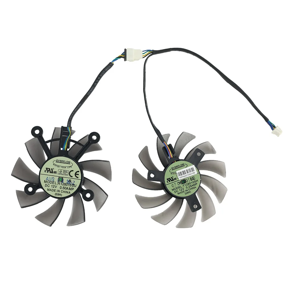 Video Card Fan For ASUS HD 7850 R128015SU T128010SH 75MM HD7850 5Pin Graphics Card Cooling Fan