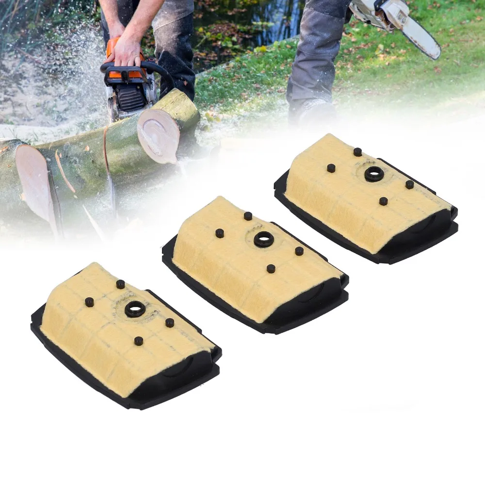 3PCS Beige Air Filter Plastic Easy to Install Replacement Air Filter Compact for Stihl MS201T MS201TC MS201
